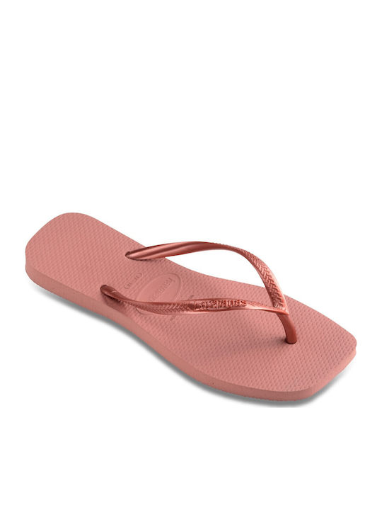 Slim Square Șlapi Deep Pink