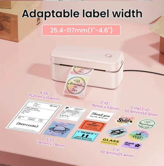 Thermal Label Printer Products Courier W-marklife X4 Application Usb Bluetooth 203 Dpi 60-8773