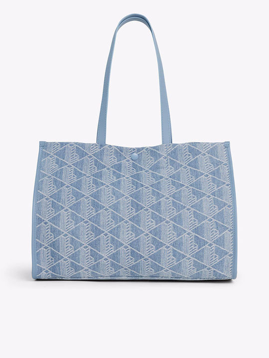 Damentasche Shopper Schulter Hellblau