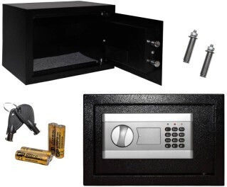 Safe with Digital Lock and Key M31xW20xH20cm Weight 4.5kg
