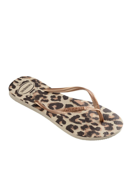 Slim Animals Women's Flip Flops Rose Gold