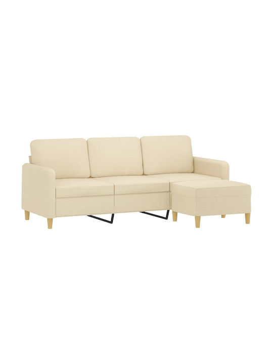 Canapea Cu Trei Locuri Bej 198x77x80cm