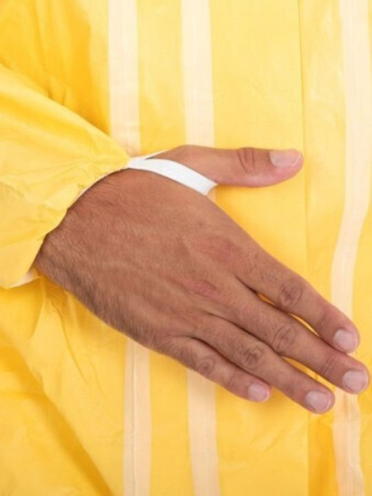 Yellow Chemical Waterproof Coverall XL Cat 3b+4b+5b+6b Sacobel Cv005