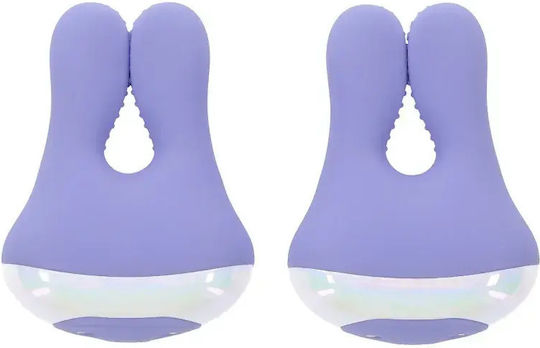 Playboy Nipple Clamps In Purple Color
