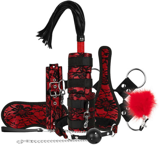 Bedroom Fantasies BDSM Kit In Red Colour 8 Pieces