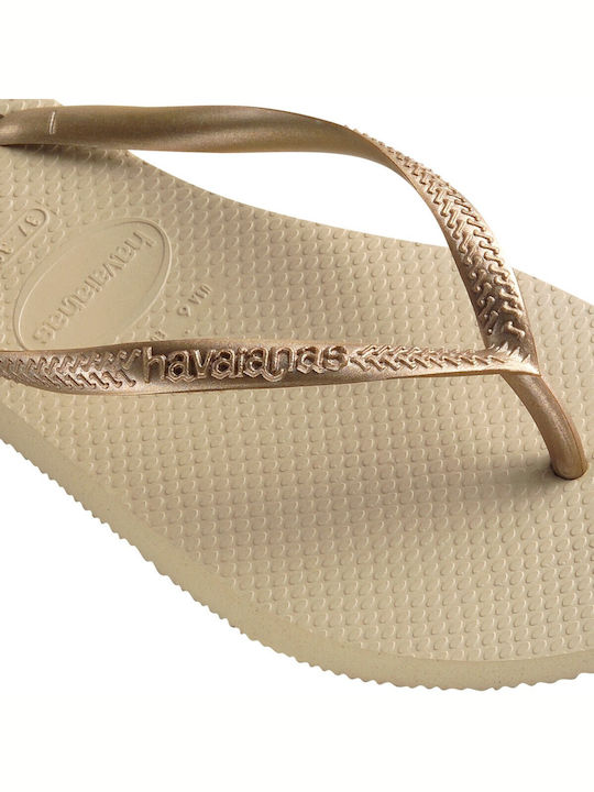 Slim Flip Flops Sand Grey Light Golden