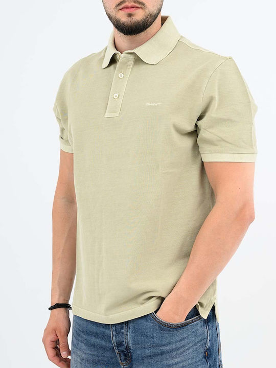 Gant Sunfaded Polo Shirt Mint Green