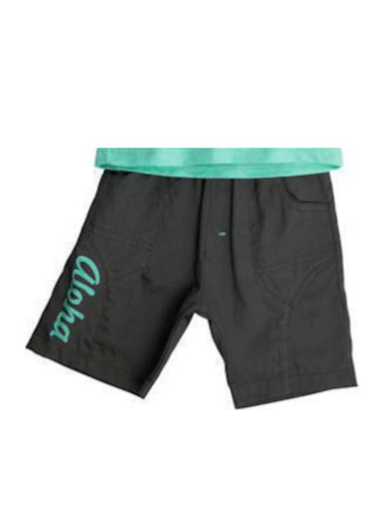 Kids Set with Shorts Summer 2 Pieces Green Anthracite