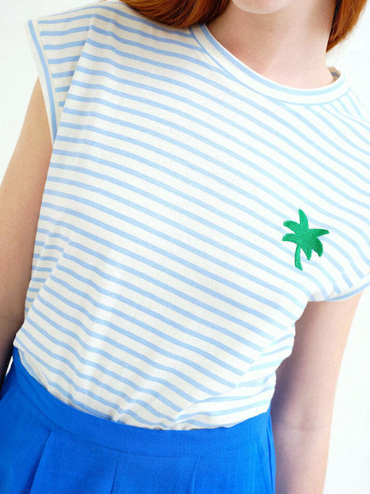 Women's Striped Multicolour T-shirt