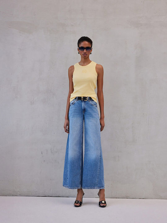 Women's Sleeveless Blouse Yellow