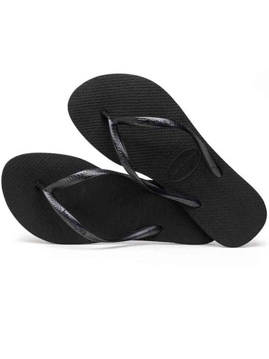 Slim Flip Flops in Black Colour