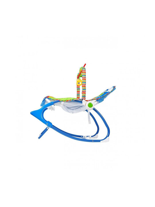MalPlay Relax Manual Pentru Bebeluși cu Muzică Albastru pentru Copil până la 18kg