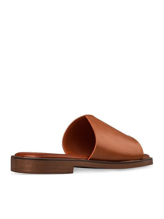 Damen Flache Sandalen Braun