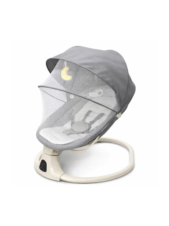Kidizi Electric Balansoar Bebe Cu Muzică Gri Pentru Copil Până la 9kg