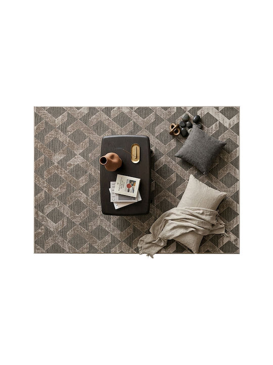 Newplan Lux 2955/27 Wohnzimmer Teppich Rechteck Braun 200x290cm