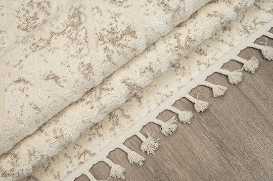Newplan Gala 11850d White με Κρόσια 160x230cm White