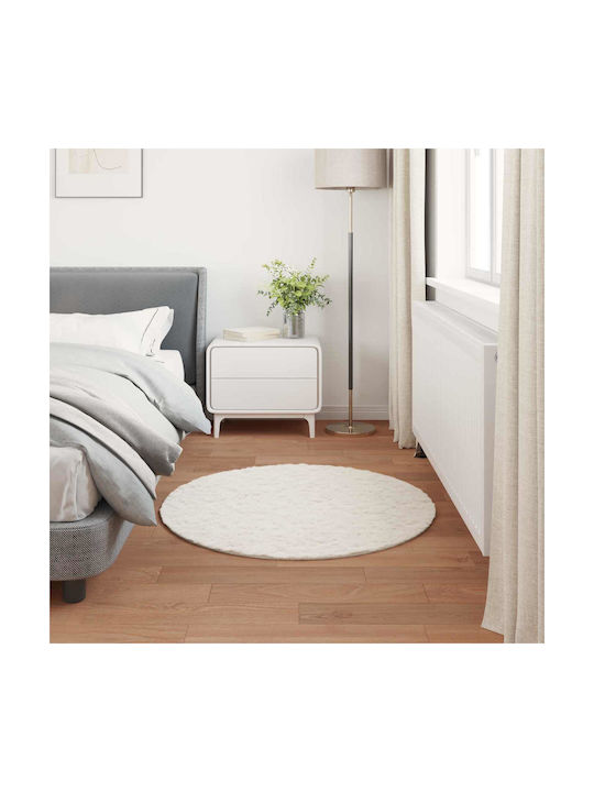 vidaXL Rug Round Beige