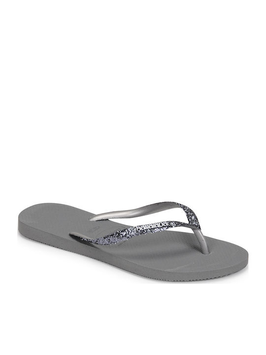 Slim Glitter II Women's Flip Flops Silver