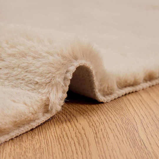 vidaXL Teppich Rechteckig Synthetisch,Polyester/Cotton/Leather Braun