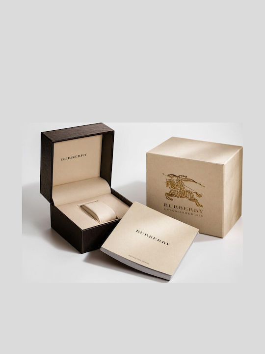Burberry Men's Watch 38mm Chronograph Battery with Silver Metal Bracelet