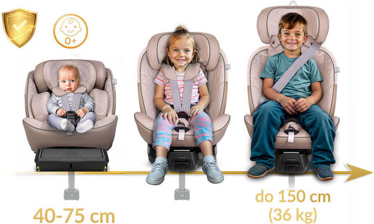 Nukido Aero Kinderautositz i-Size mit ISOfix Beige