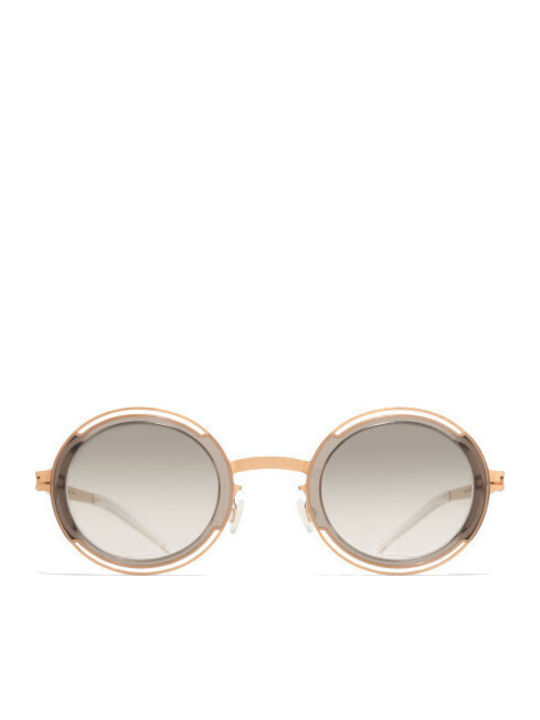 Mykita Ochelari De Soare Aurii Cu Ramă Metalică