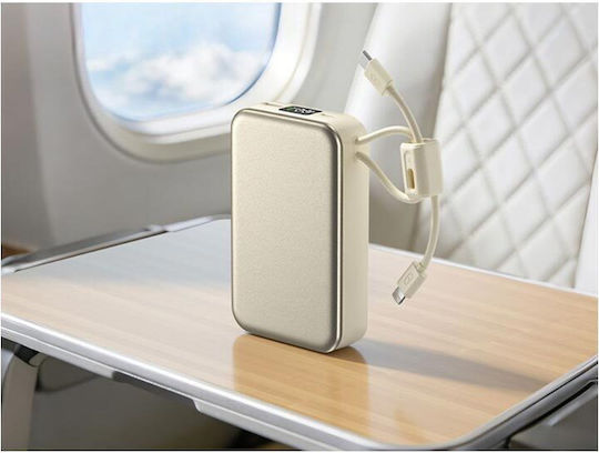 AT0639 Power Bank 20000mAh 22.5W Quick Charge 3.0 Beige