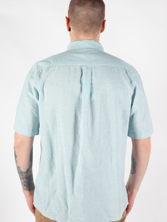 Wrangler Shirt Short Sleeve Shirt Ocean Blue
