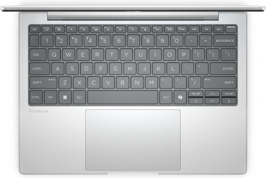 HP EliteBook 8 G1i 13" IPS FHD+ (Ultra 7-255U/32GB/1TB SSD/W11 Pro) Глетчер Сребрист (Международен английски език клавиатура)
