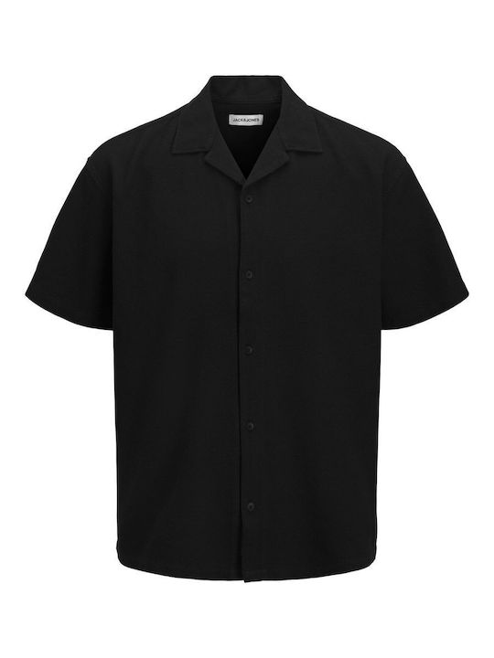 Jack & Jones Resort Βαμβακερό Πουκάμισο Black