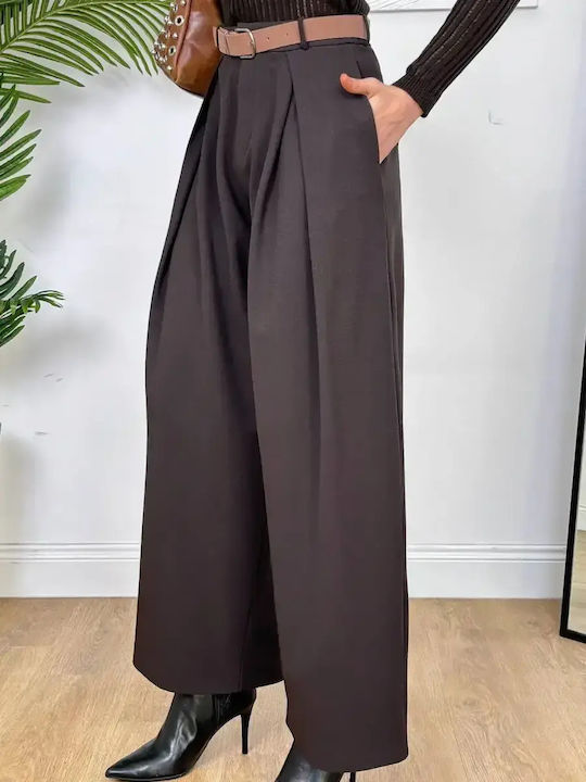 Misscik Misstix Σκούρο Γυναικεία Υφασμάτινη Παντελόνα Slim Fit Σκούρο Καφέ (espresso) Misscik Misstix Σκούρο Γυναικεία Υφασμάτινη Παντελόνα Slim Fit Σκούρο Καφέ (espresso)