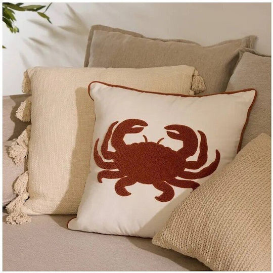 Atmosphera Μαξιλάρι Καναπέ Oceania White 45x45εκ.