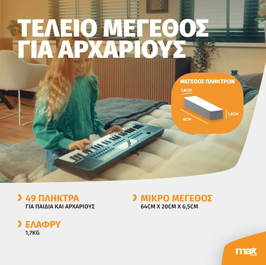 Max Max RHAPSODY49 mit 49 Dynamischen Tasten Schwarz
