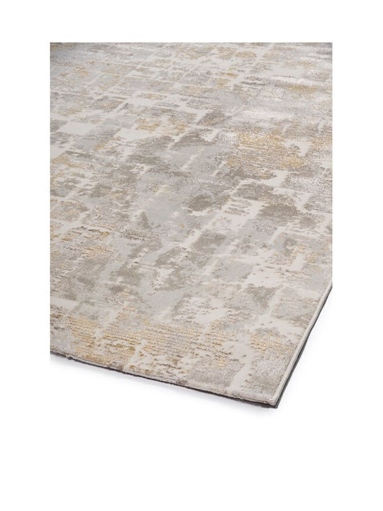 Biokarpet Wohnzimmer Teppich Weiß-Gold 240x300
