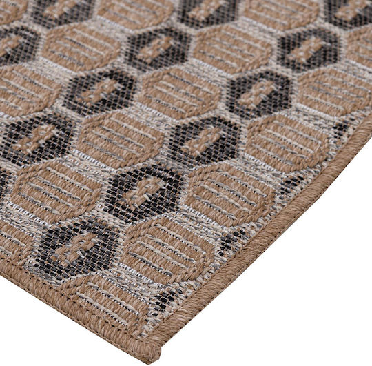 Royal Carpet Craft 155 Αντιολισθητικό Χαλί Εξωτερικού Χώρου Διάδρομος Ψάθινο Beige 66x150cm
