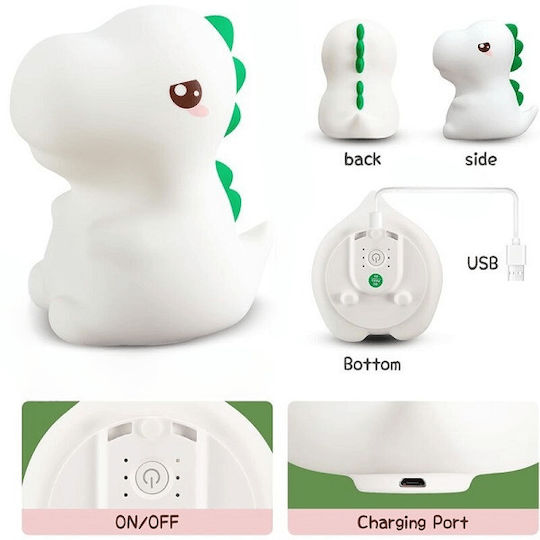 Shanrya Led Kids Decorative Touch Lamp 13.8x12.4x9.5cm