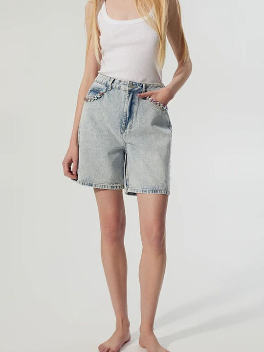 Γυναικεία Βερμούδα Τζιν Μπλε Denim