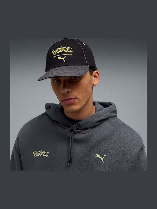 Puma X Pokémon Dad Kappen Unisex Baumwolle Schwarz 026966-01 Puma X Pokémon Dad Kappen Unisex Baumwolle Schwarz 026966-01