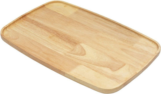 Ξύλινο Πιάτο Οβάλ Rubberwood Με Τοίχωμα 42x28 Εκ. Ξύλινο Πιάτο Οβάλ Rubberwood Με Τοίχωμα 42x28 Εκ.