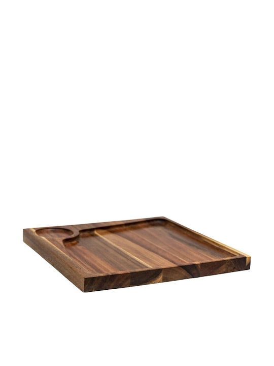 Wooden Serving Platter 30x30cm pl606