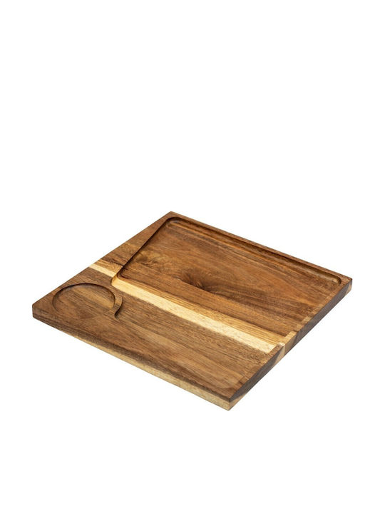 Wooden Serving Platter 30x30cm pl606
