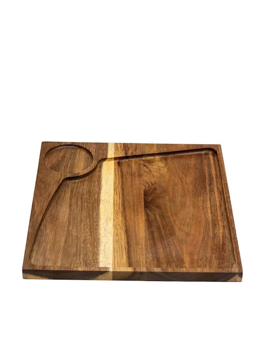 Wooden Serving Platter 30x30cm pl606