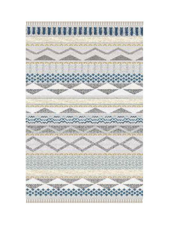 Newplan Kilim 4550 Χειροποίητο με Κρόσια 80x200cm Γκρι