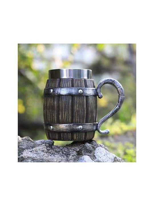 Bierglas aus Kunststoff in Braun Farbe ac1007