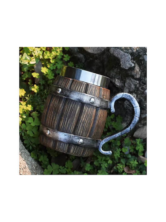 Bierglas aus Kunststoff in Braun Farbe ac1007