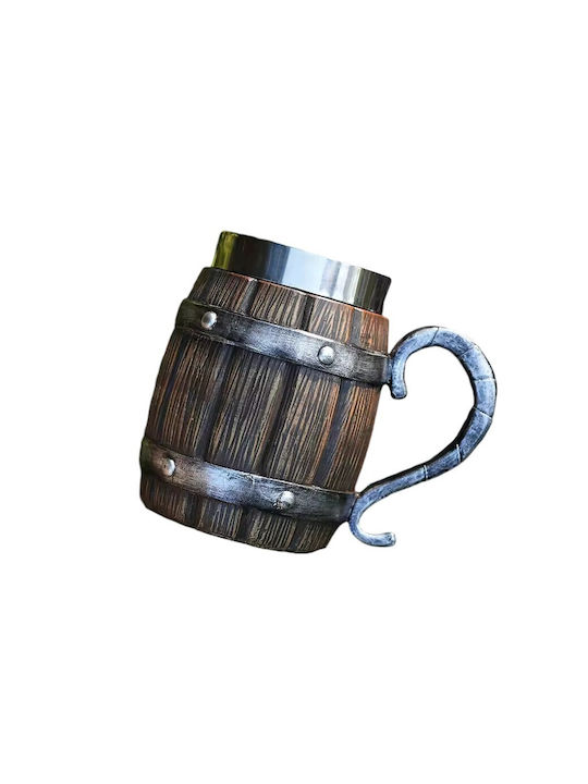 Bierglas aus Kunststoff in Braun Farbe ac1007