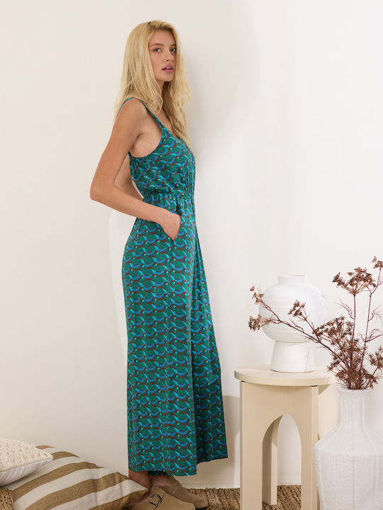 Women's Blue One-piece Jumpsuit