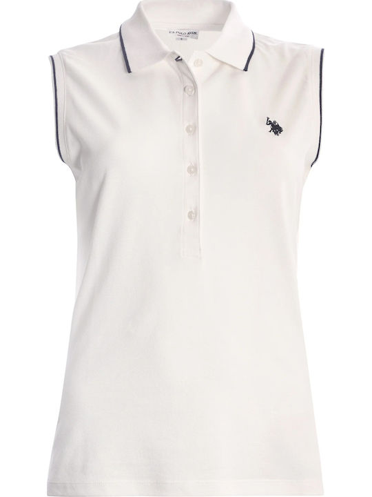 Women's Polo Blouse Bianco Giallo