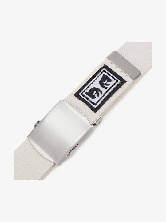 Big Boy Web Men's Fabric Beige Belt