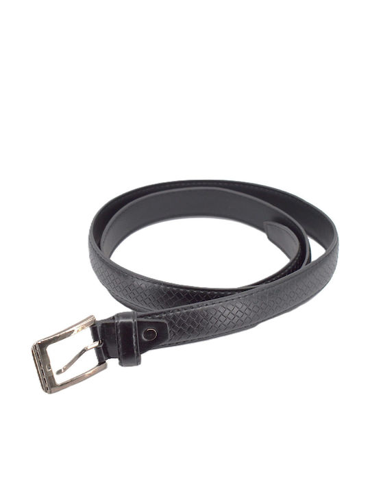 Мъжки Колан от Изкуствена Кожа Черен
